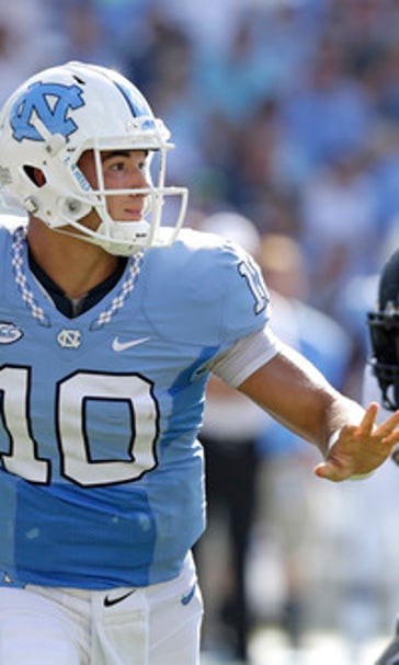 Tar Heels' Trubisky avoiding mistakes, rolling to big stats